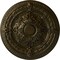 Ekena Millwork Vincent Ceiling Medallion (Fits Canopies up to 6"), Hand-Painted Green Gold, 26"OD x 3"P CM26VIGGS - alternate 1